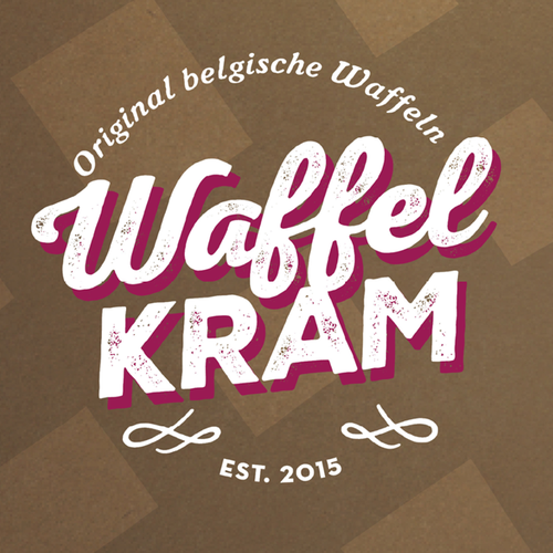 Waffle logo with the title 'Waffel KRAM'