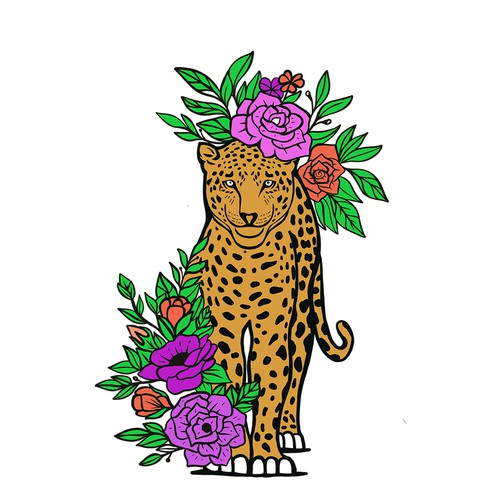 Cheetah design with the title 'Rebel Soul'