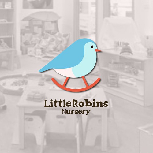 Robin logo with the title 'Logo for a children's nursery '