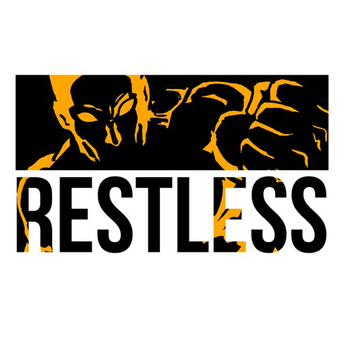 Hero artwork with the title 'Logo concept for Restless Brand'