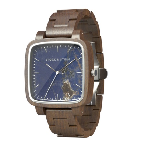 Watch design with the title '3D design of wooden watch '