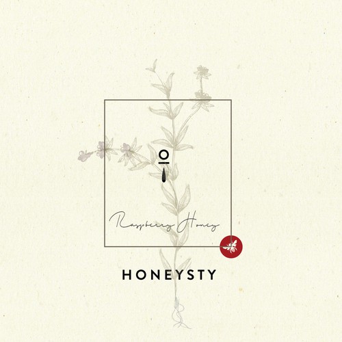 Honey label with the title 'Honey label'