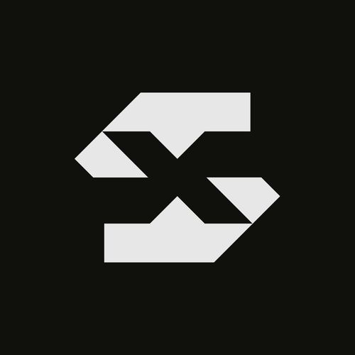 X design with the title 'SX Combination Logo'