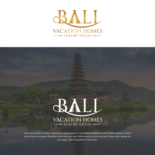 Bali logo with the title 'Bali Vacation Homes'