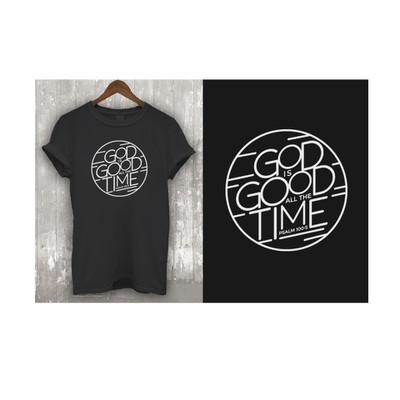 Design a men's t-shirt for a new brand that gives profits to charity