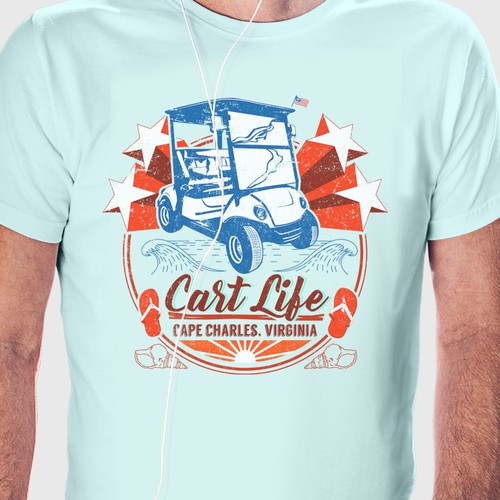 Summer t-shirt with the title 'T-shirt design '