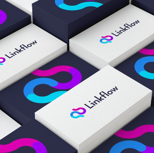 Digital agency logo with the title 'Linkflow'