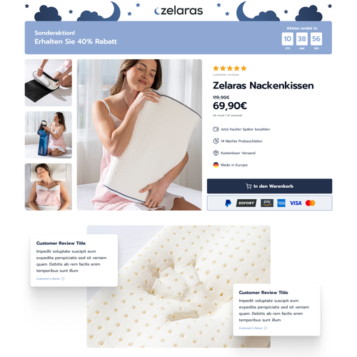 Wellness website with the title 'Clean and Minimalist Product Page Design'