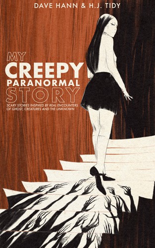 Scary book cover with the title 'Retro Horror Cover for Anthology Book'