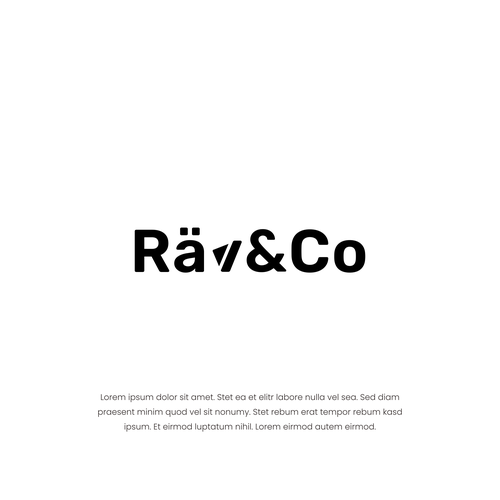 Wallet design with the title 'Räv & Co '
