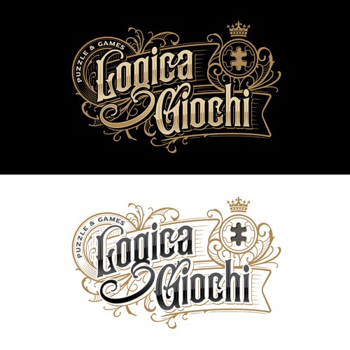 Decorative design with the title 'Logica Giochi Logo'