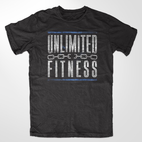 Gym t-shirt with the title 'bold fitness tee'