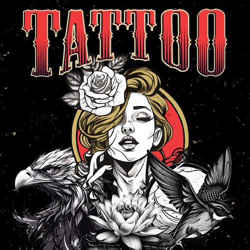 Urban art design with the title 'tattoo'