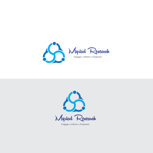 English logo with the title 'Myriad Research Company logo'