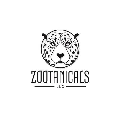 Leopard design with the title 'Leopard & Nature logo concept'