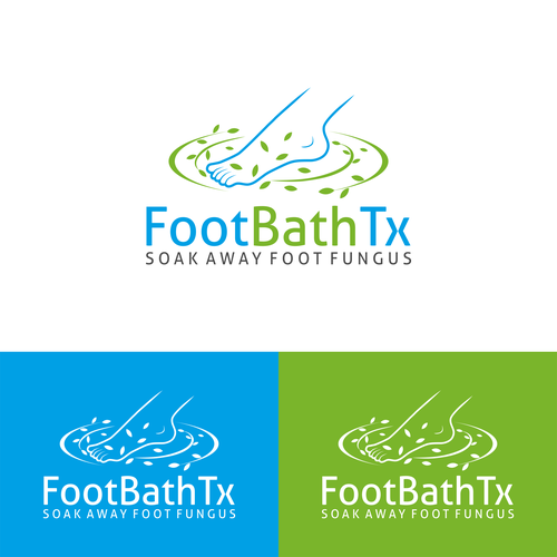 Disease awareness logo with the title 'Break-Through Foot Bath Treatment needs logo'