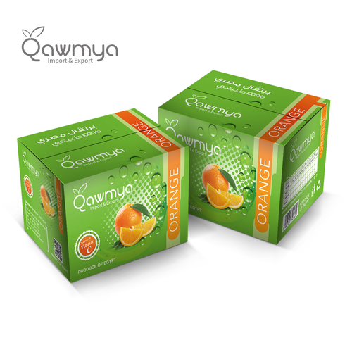 Orange packaging with the title 'fresh & elegant'