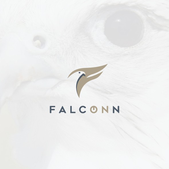 Handphone logo with the title 'Falcon Character Logo'