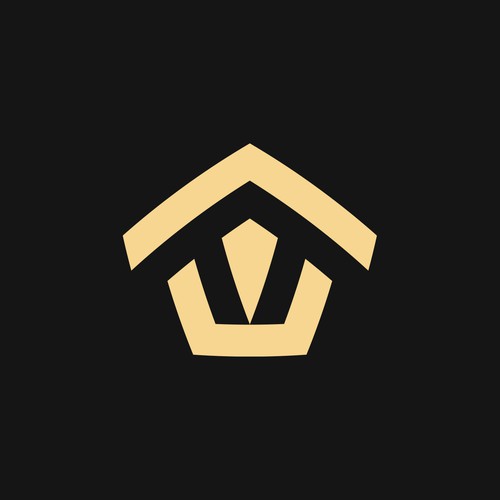 Geometric design with the title 'Home + W letter'