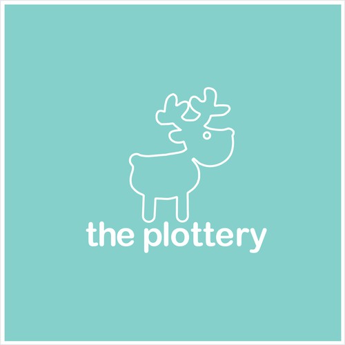 Paper brand with the title 'Simple cut out logo for paper boutique'