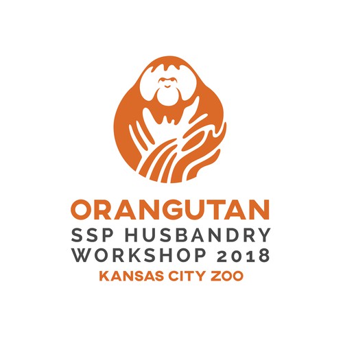 Workshop design with the title 'Help Save Orangutans- Species Survival at Stake'