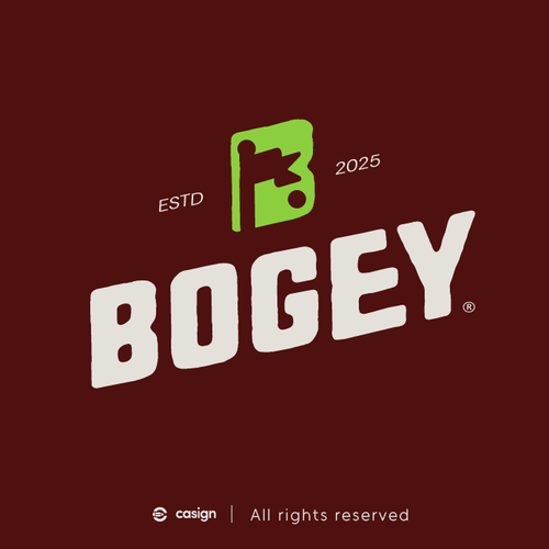Vintage design with the title 'BOGEY'