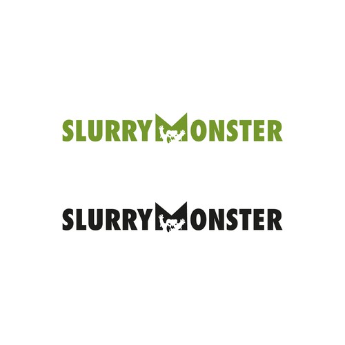 Funny brand with the title 'Logo Slurry Monster'