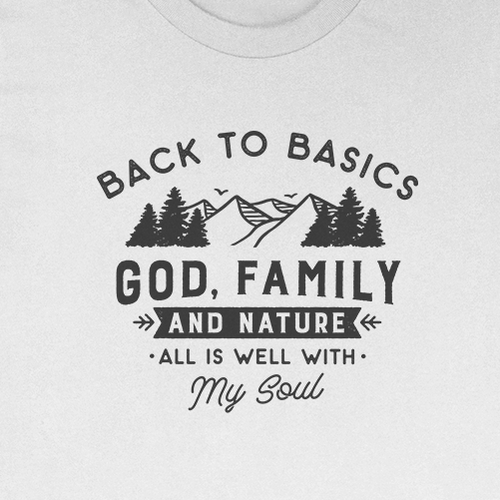 Soul design with the title 'T-shirt design'