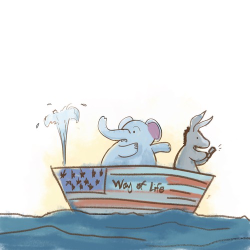 Happy illustration with the title 'Friendship never Ends'