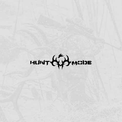 Hunting design with the title 'Bold logo for hunting blog'