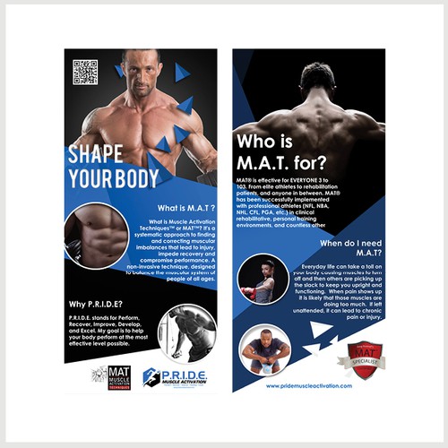 Rack card design with the title 'Rack card design '