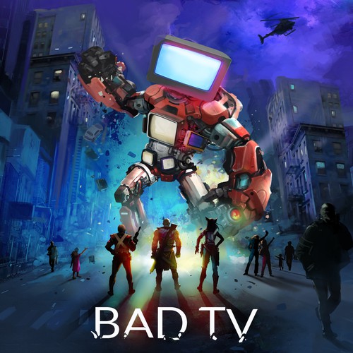 Entertainment artwork with the title 'Bad Tv EP Artwork'