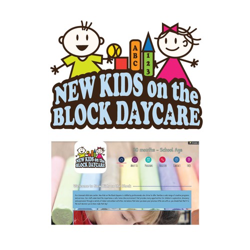 Daycare logo with the title 'Daycare Center'