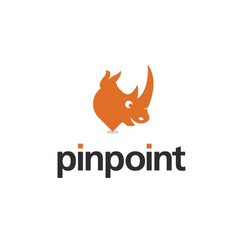 Rhino logo with the title 'PINPOINT NEEDS A SWEET LOGO (LICENSED APPAREL AND MERCH)'