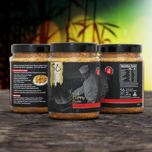 Chinese design with the title 'So Sauces'