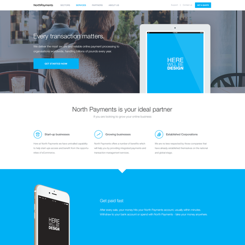Money website with the title 'Online Payment System'