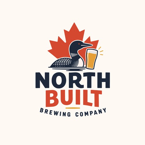 Restaurant design with the title 'North Built Brewing Company'