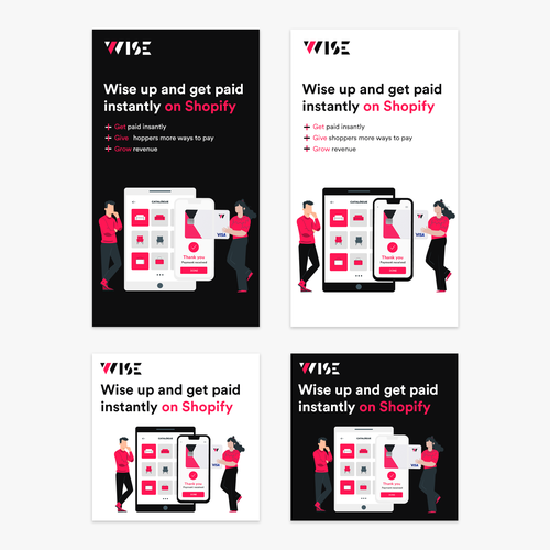 Instagram ad design with the title 'Facebook/Instagram Ad Design For Fintech App'