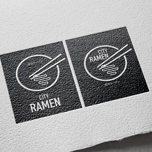 Japanese restaurant design with the title 'Logo design for Ramen restaurant'