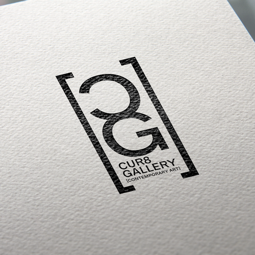 Gallery design with the title 'Cur8 Logo Concept'