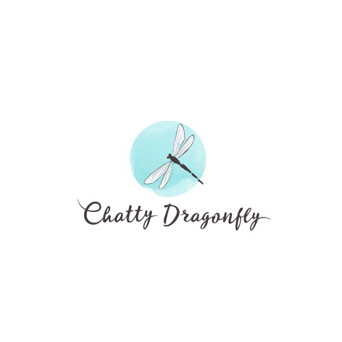 Dragonfly design with the title 'logo for Chatty Dragonfly'