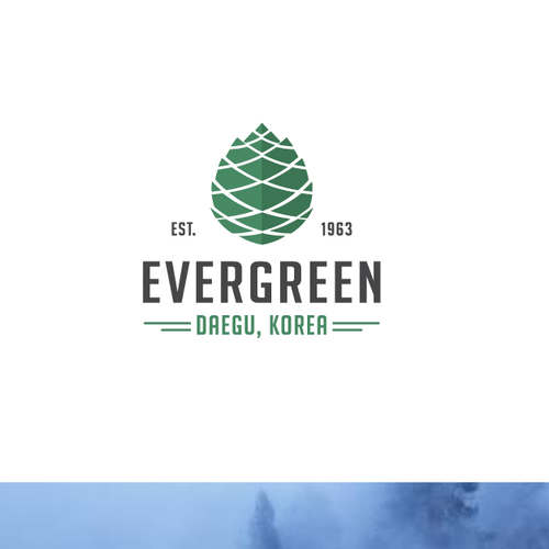 Pinecone design with the title 'Golf course'