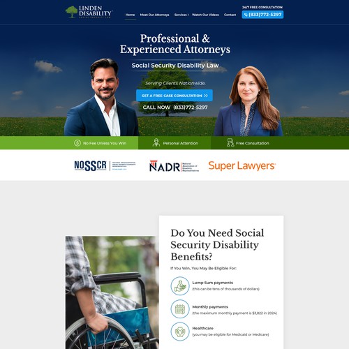 Lawyer website with the title 'Law Website'