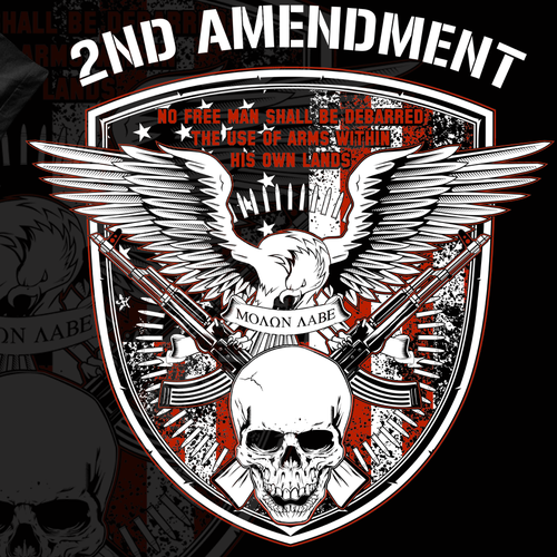 Eagle t-shirt with the title '2nd amendment'