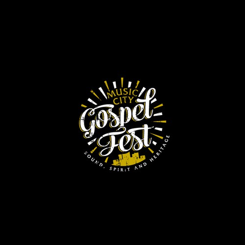Festival logo with the title 'Music City Gospel Fest'