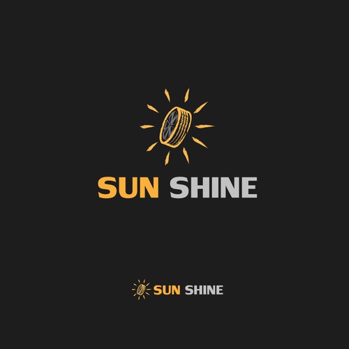Shiny logo with the title 'sun shine logo '