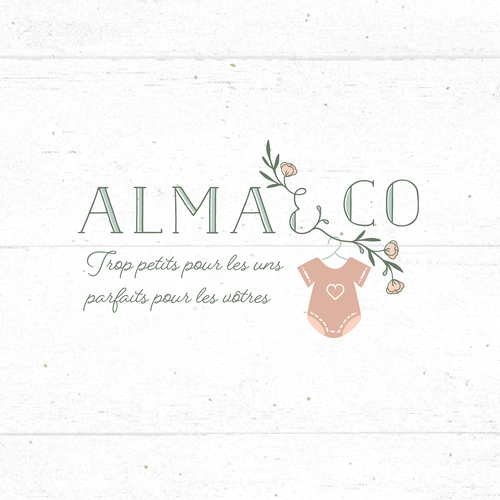 Baby clothing logo with the title 'Logo for a second-hand children's clothing shop'