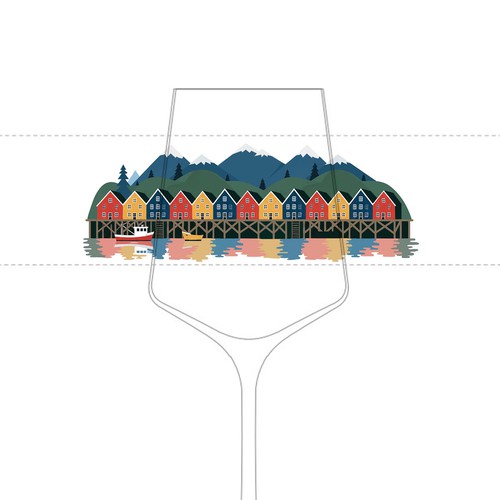 Bottle artwork with the title 'NORWAY COLORWAY'