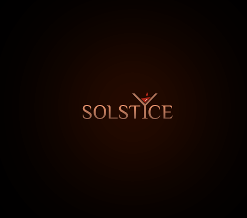 Bar and restaurant logo with the title 'Epic and proffesional logo for Solstice'