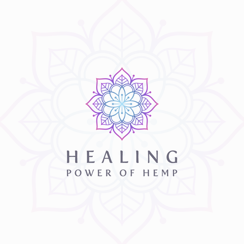 Mandala design with the title 'Healing Power of Hemp'